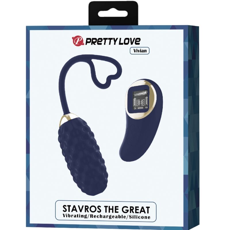 PRETTY LOVE - VIVIAN HUEVO VIBRADOR CONTROL REMOTO AZUL 3 PRETTY LOVE - VIVIAN HUEVO VIBRADOR CONTROL REMOTO AZUL - Imagen 3