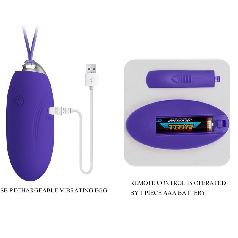 PRETTY LOVE - JENNY YOUTH HUEVO VIBRADOR CONTROL REMOTO VIOLETA 6 PRETTY LOVE - JENNY YOUTH HUEVO VIBRADOR CONTROL REMOTO VIOLETA - Imagen 6
