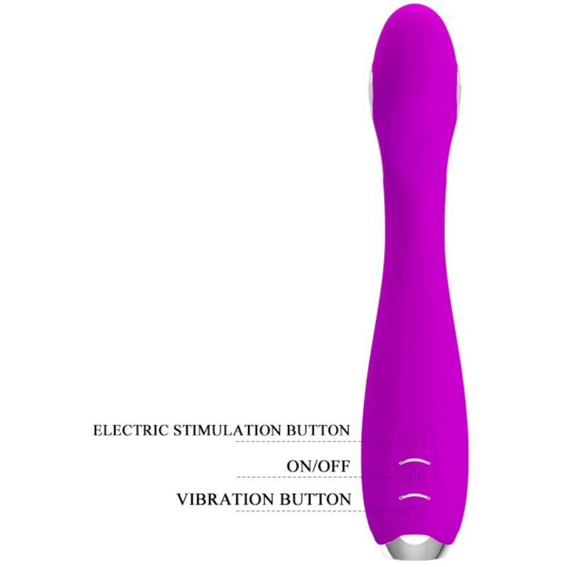 PRETTY LOVE - HECTOR VIBRADOR ELECTROSHOCK RECARGABLE & IMPERMEABLE MORADO 5 PRETTY LOVE - HECTOR VIBRADOR ELECTROSHOCK RECARGABLE & IMPERMEABLE MORADO - Imagen 5