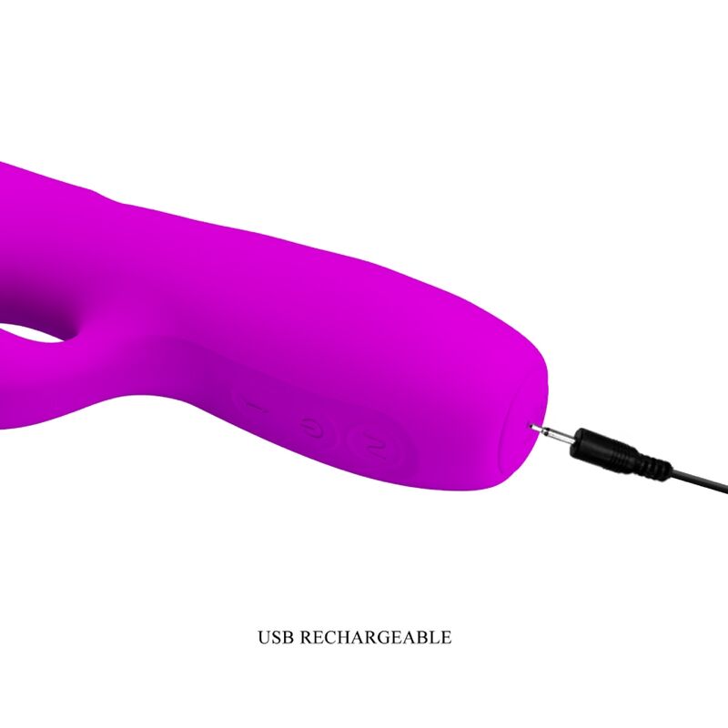 PRETTY LOVE - MELANIE VIBRADOR CONEJO RECARGABLE MORADO 3 PRETTY LOVE - MELANIE VIBRADOR CONEJO RECARGABLE MORADO - Imagen 3