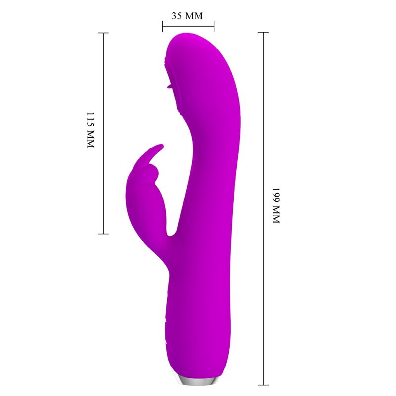 PRETTY LOVE - RACHEL VIBRADOR RECARGABLE CON SUCCIONADOR MORADO 3 PRETTY LOVE - RACHEL VIBRADOR RECARGABLE CON SUCCIONADOR MORADO - Imagen 3
