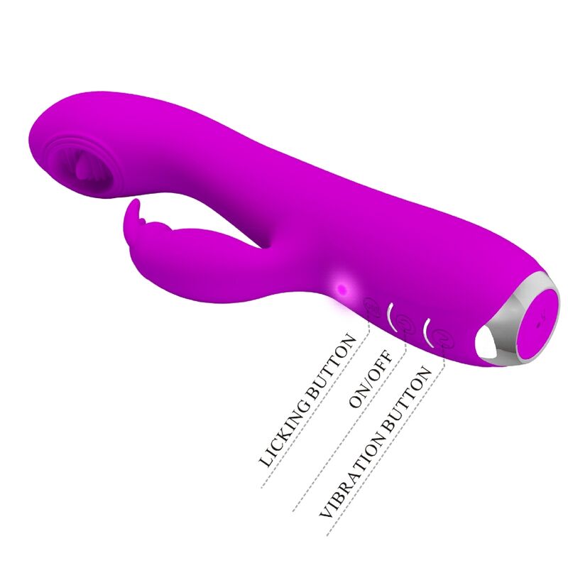 PRETTY LOVE - RACHEL VIBRADOR RECARGABLE CON SUCCIONADOR MORADO 2 PRETTY LOVE - RACHEL VIBRADOR RECARGABLE CON SUCCIONADOR MORADO - Imagen 2