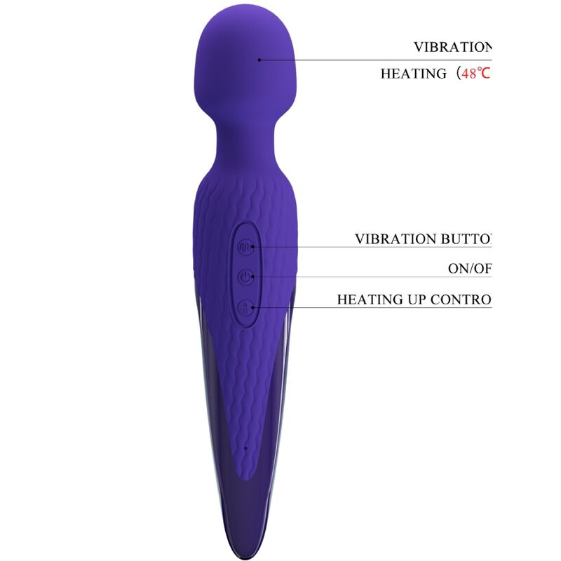 PRETTY LOVE - ANTONY YOUTH VIBRADOR WAND EFECTO CALOR VIOLETA 4 PRETTY LOVE - ANTONY YOUTH VIBRADOR WAND EFECTO CALOR VIOLETA - Imagen 4