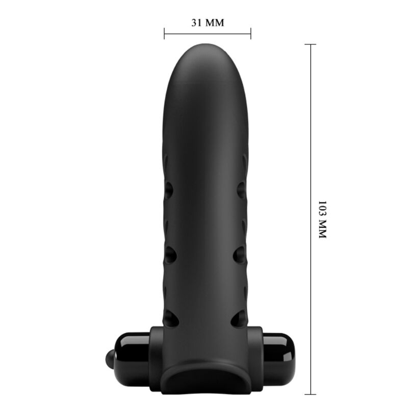 PRETTY LOVE - VANCE FUNDA DEDO VIBRADOR CONEJO NEGRO 4 PRETTY LOVE - VANCE FUNDA DEDO VIBRADOR CONEJO NEGRO - Imagen 4