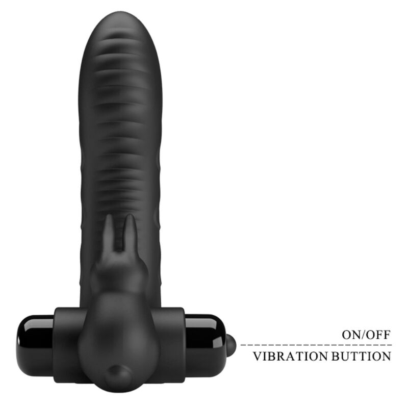 PRETTY LOVE - VANCE FUNDA DEDO VIBRADOR CONEJO NEGRO 3 PRETTY LOVE - VANCE FUNDA DEDO VIBRADOR CONEJO NEGRO - Imagen 3