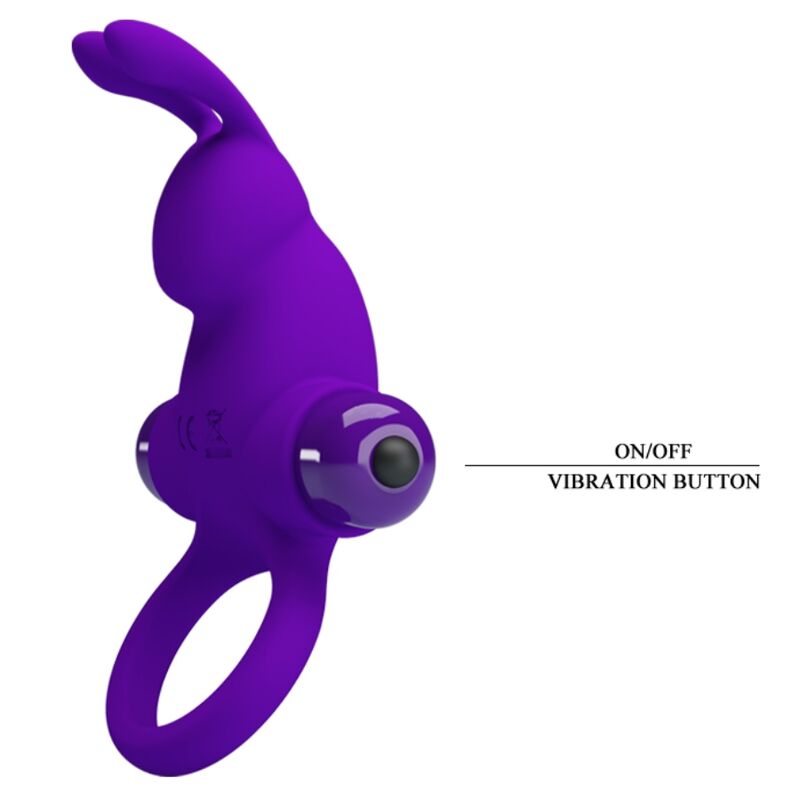 PRETTY LOVE - ANILLO VIBRADOR I CONEJO PARA PENE MORADO 3 PRETTY LOVE - ANILLO VIBRADOR I CONEJO PARA PENE MORADO - Imagen 3