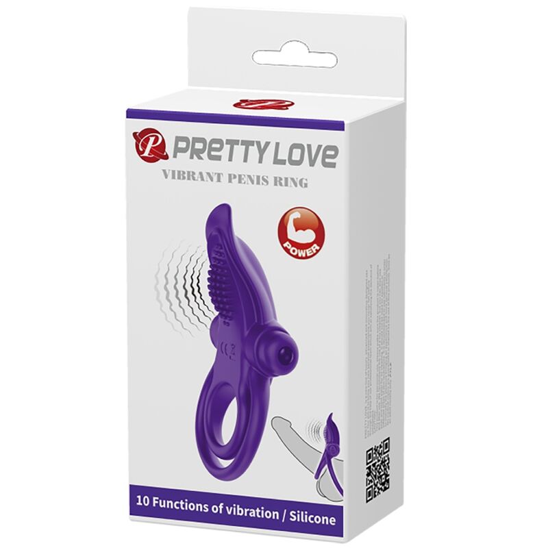 PRETTY LOVE - ANILLO VIBRADOR PARA PENE MORADO 2 PRETTY LOVE - ANILLO VIBRADOR PARA PENE MORADO - Imagen 2