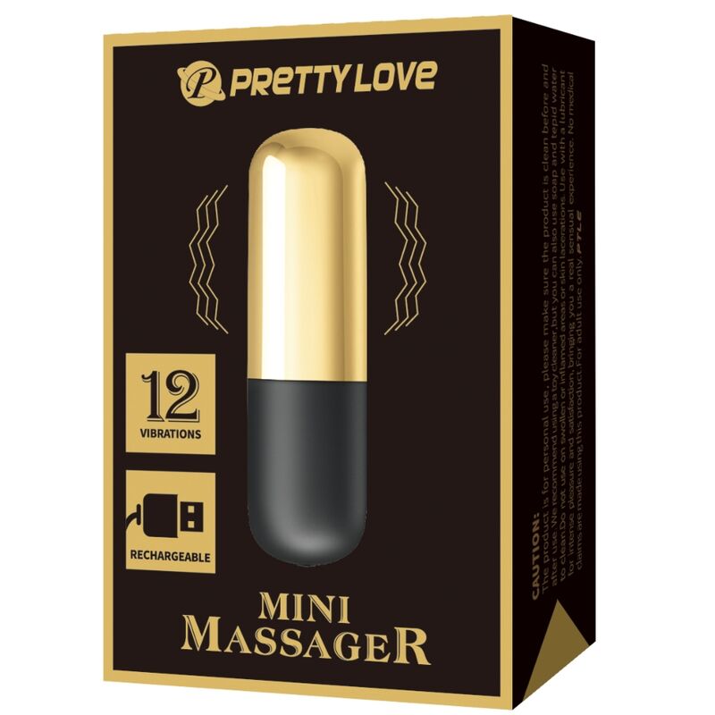 PRETTY LOVE - BALA VIBRADOR RECARGABLE DORADO 7 PRETTY LOVE - BALA VIBRADOR RECARGABLE DORADO - Imagen 7