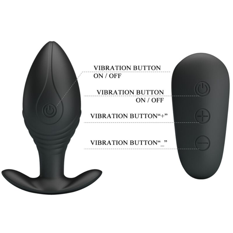 PRETTY LOVE - REGINA PLUG ANAL VIBRADOR RECARGABLE NEGRO 12 PRETTY LOVE - REGINA PLUG ANAL VIBRADOR RECARGABLE NEGRO - Imagen 12