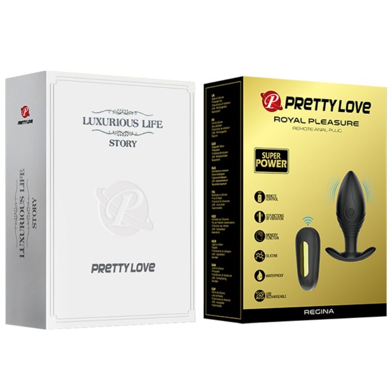 PRETTY LOVE - REGINA PLUG ANAL VIBRADOR RECARGABLE NEGRO 2 PRETTY LOVE - REGINA PLUG ANAL VIBRADOR RECARGABLE NEGRO - Imagen 2