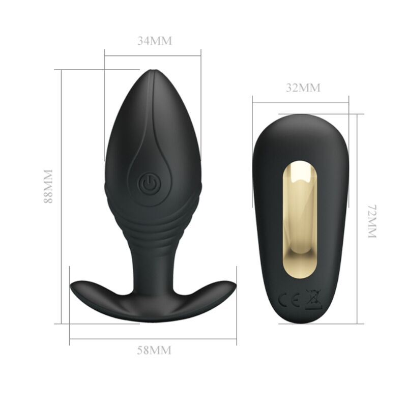 PRETTY LOVE - REGINA PLUG ANAL VIBRADOR RECARGABLE NEGRO 5 PRETTY LOVE - REGINA PLUG ANAL VIBRADOR RECARGABLE NEGRO - Imagen 5