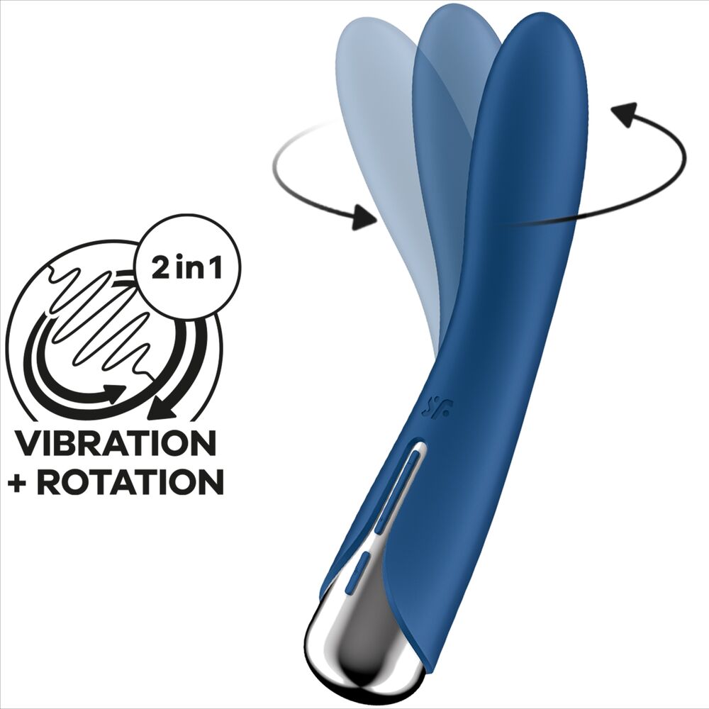 SATISFYER - SPINNING VIBE 1 VIBRADOR ROTADOR G-SPOT AZUL 1 SATISFYER - SPINNING VIBE 1 VIBRADOR ROTADOR G-SPOT AZUL - Imagen 2
