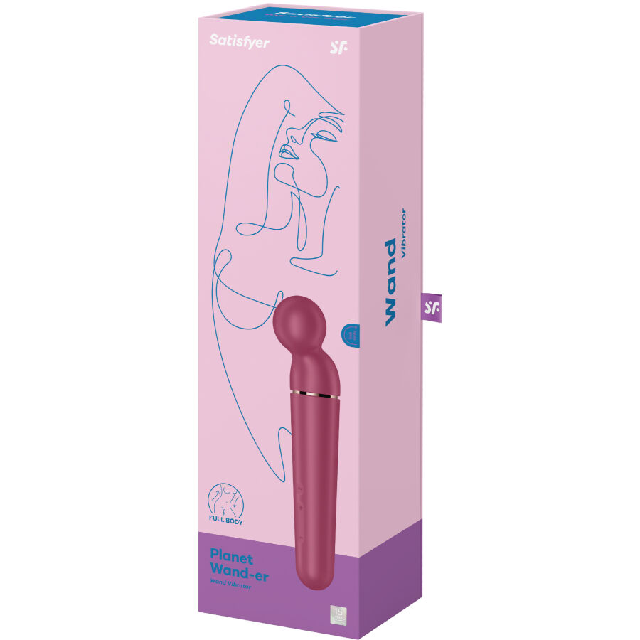 SATISFYER - PLANET WAND-ER MASAJEADOR VIBRADOR BERRY 2 SATISFYER - PLANET WAND-ER MASAJEADOR VIBRADOR BERRY - Imagen 3