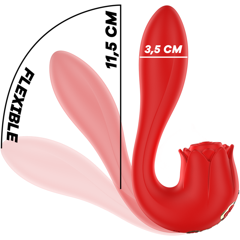MIA - SELENA ESTIMULADOR VIBRATING + TAPPING ROJO 7 MIA - SELENA ESTIMULADOR VIBRATING + TAPPING ROJO - Imagen 7