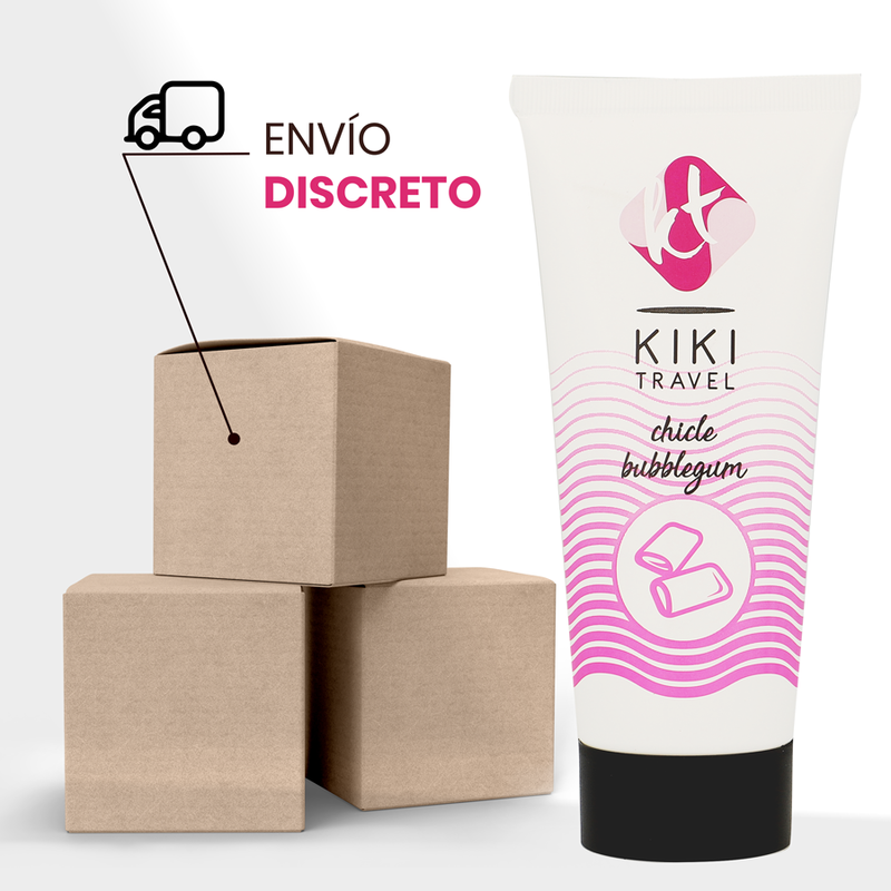 KIKÍ TRAVEL - LUBRICANTE SABOR A CHICLE 50 ML 3 KIKÍ TRAVEL - LUBRICANTE SABOR A CHICLE 50 ML - Imagen 3