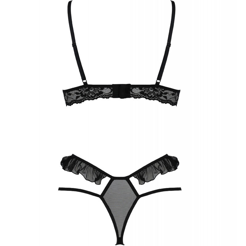 PASSION - DOLLY SET DOS PIEZAS NEGRO S/M 3 PASSION - DOLLY SET DOS PIEZAS NEGRO S/M - Imagen 4