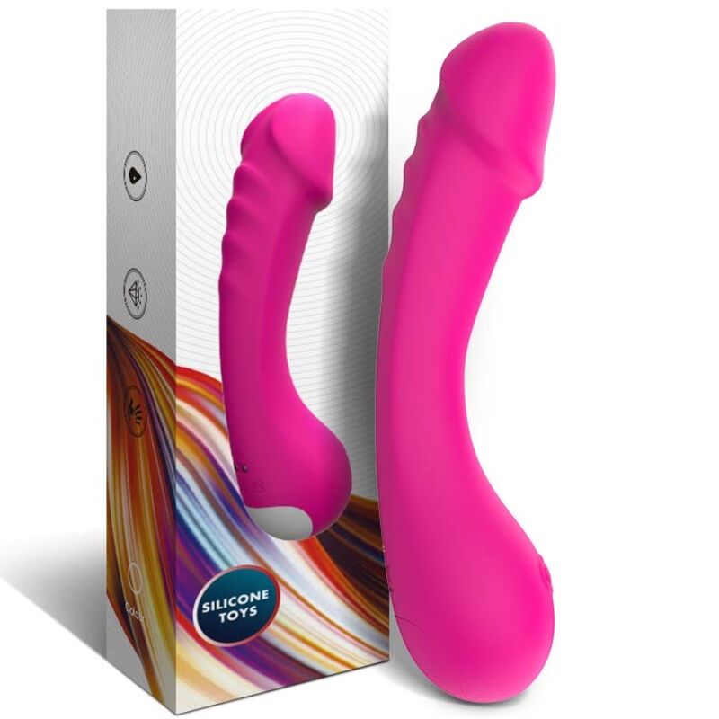 ARMONY - DILDO VIBRADOR PUNTO G SILICONA FUCSIA 3 ARMONY - DILDO VIBRADOR PUNTO G SILICONA FUCSIA - Imagen 3