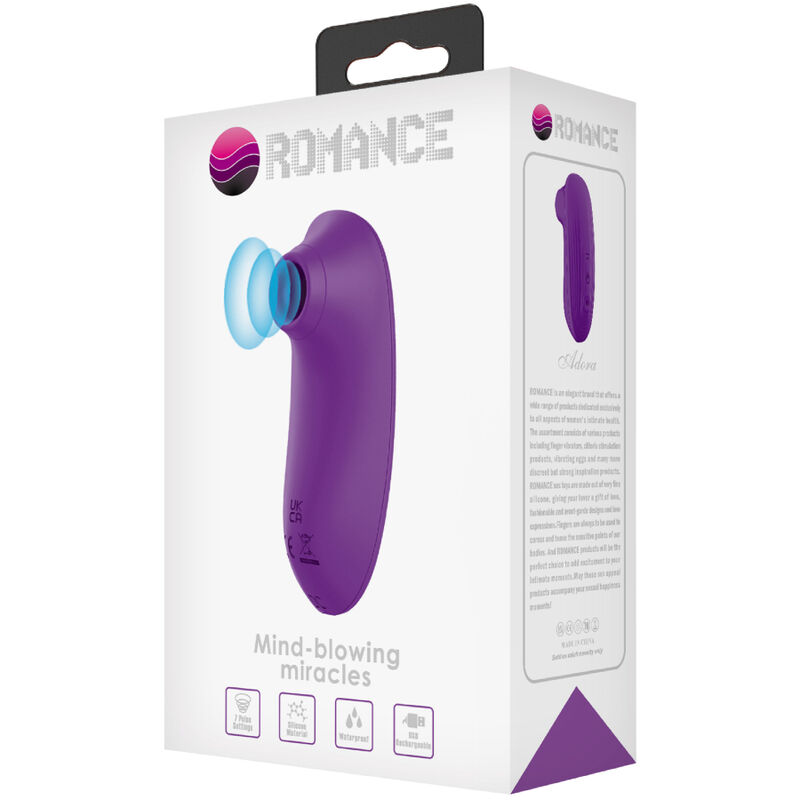 ROMANCE - ADORA MINI SUCCIONADOR CLÍTORIS VIOLETA 5 ROMANCE - ADORA MINI SUCCIONADOR CLÍTORIS VIOLETA - Imagen 5