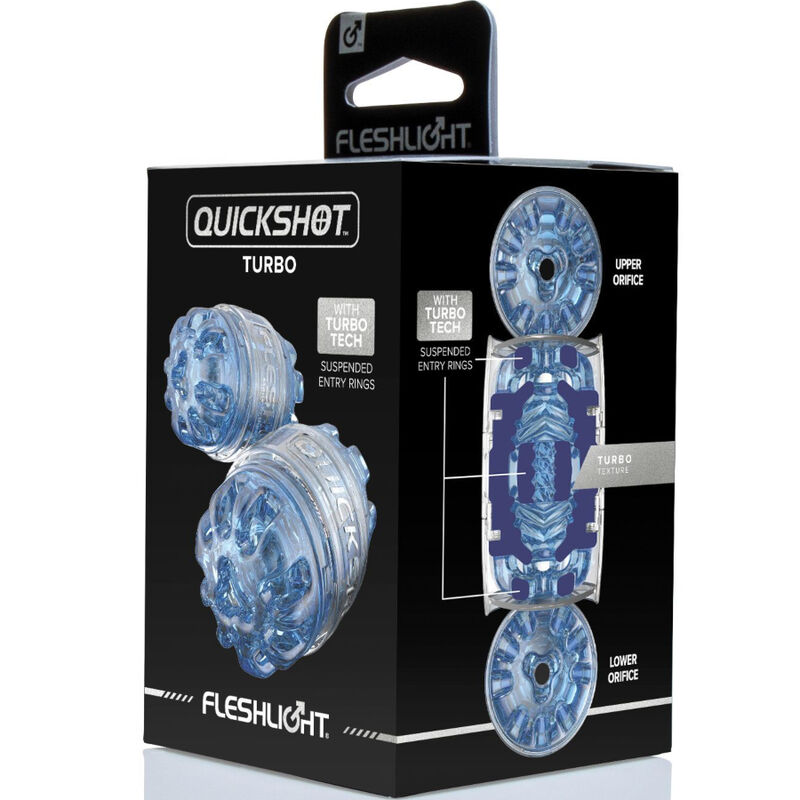 FLESHLIGHT - MASTURBADOR QUICKSHOT TURBO BLUE ICE 6 FLESHLIGHT - MASTURBADOR QUICKSHOT TURBO BLUE ICE - Imagen 6