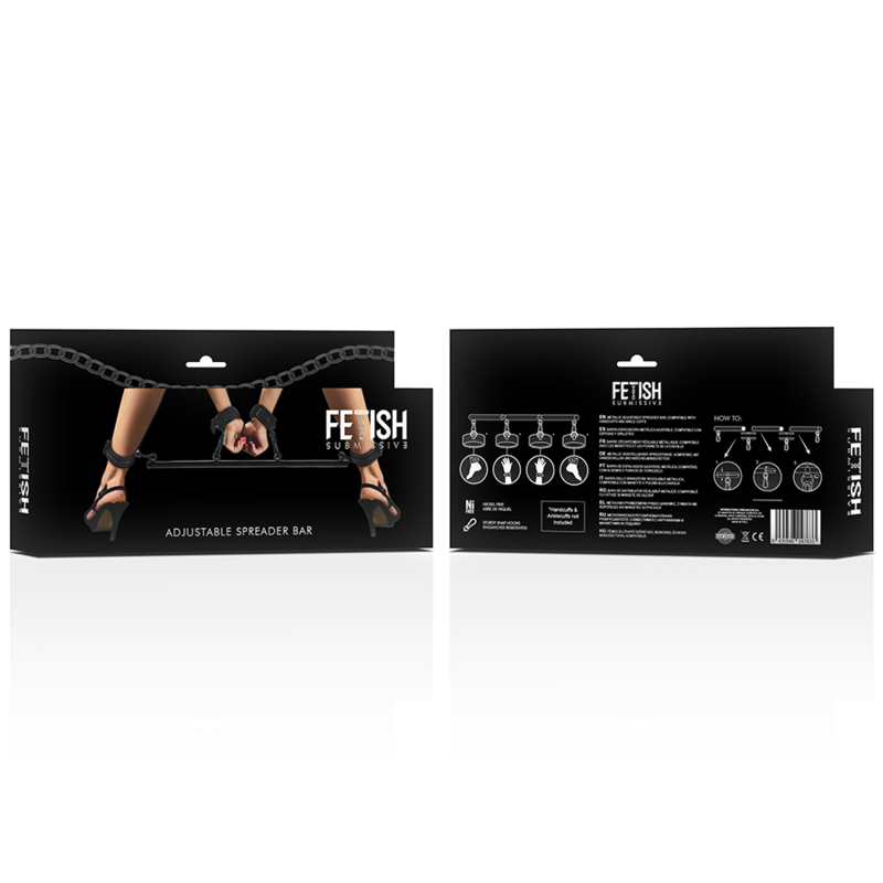 FETISH SUBMISSIVE BONDAGE - BARRA SEPARADORA AJUSTABLE 4 PIEZAS 7 FETISH SUBMISSIVE BONDAGE - BARRA SEPARADORA AJUSTABLE 4 PIEZAS - Imagen 7