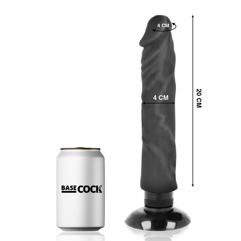 BASECOCK - VIBRADOR REALÍSTICO 2-1 NATURAL 20 CM -O- 4 CM 2 BASECOCK - VIBRADOR REALÍSTICO 2-1 NATURAL 20 CM -O- 4 CM - Imagen 2