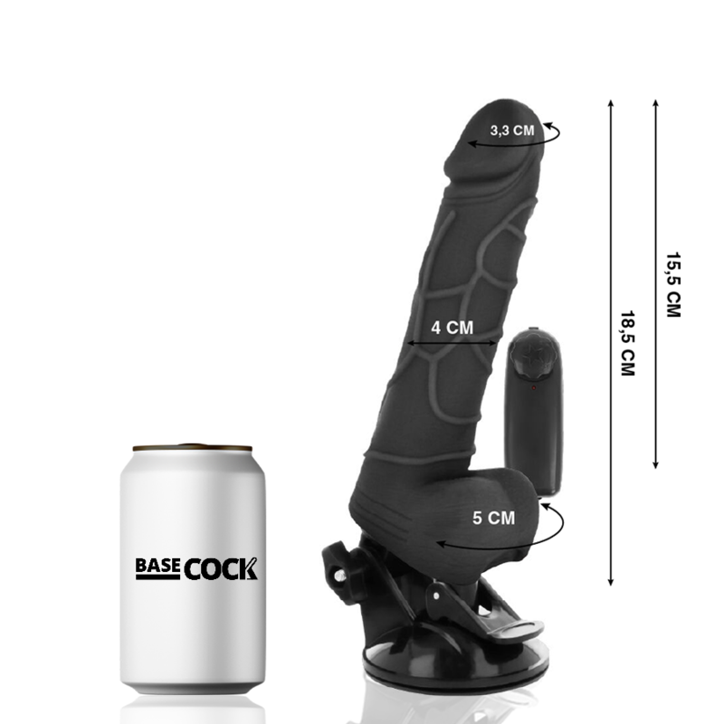 BASECOCK - VIBRADOR REALISTICO CONTROL REMOTO NATURAL 18.5 CM -O- 4CM 2 BASECOCK - VIBRADOR REALISTICO CONTROL REMOTO NATURAL 18.5 CM -O- 4CM - Imagen 2