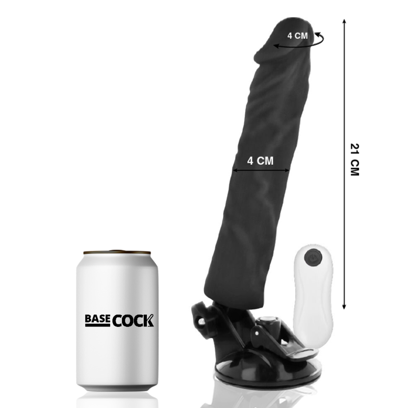 BASECOCK - VIBRADOR REALÍSTICO CONTROL REMOTO NATURAL 21 CM -O- 4 CM 4 BASECOCK - VIBRADOR REALÍSTICO CONTROL REMOTO NATURAL 21 CM -O- 4 CM - Imagen 4