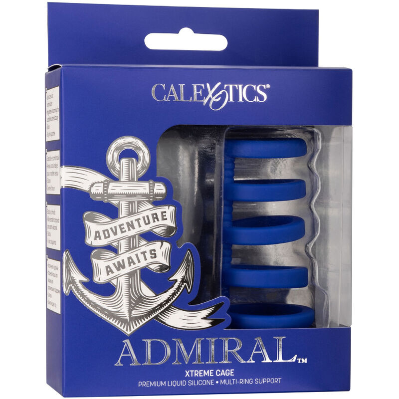 CALEXOTICS - ADMIRAL JAULA XTREME PARA PENE AZUL 2 CALEXOTICS - ADMIRAL JAULA XTREME PARA PENE AZUL - Imagen 2