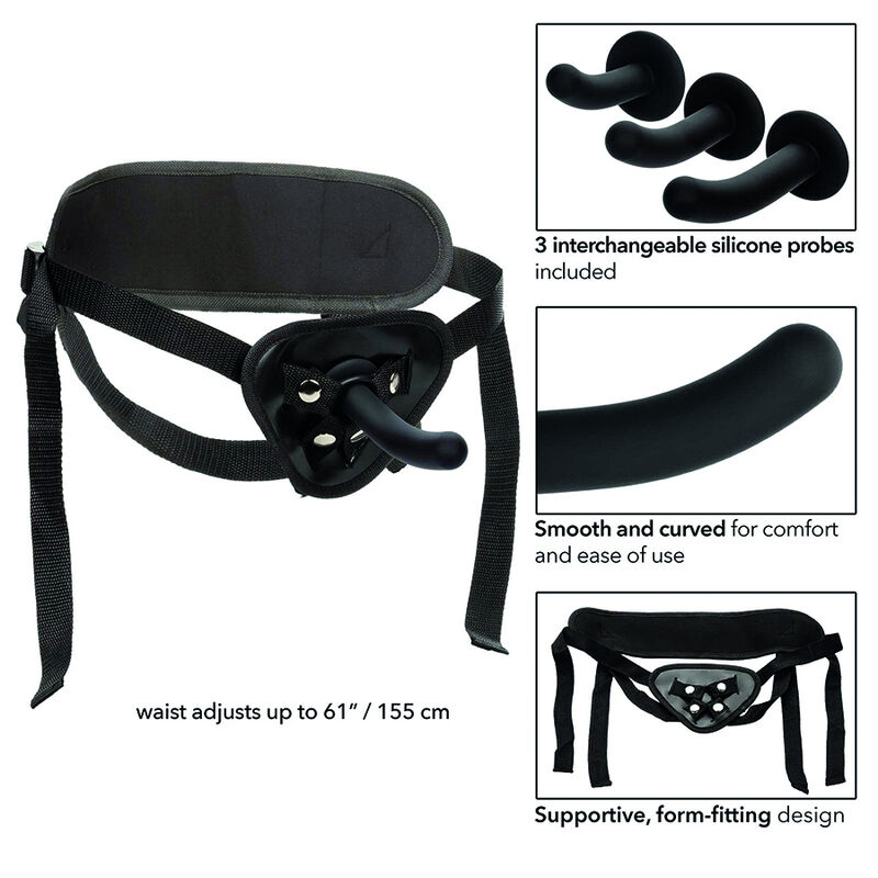 CALEXOTICS - BOUNDLESS KIT ARNÉS SILICONA CURVADO 4 CALEXOTICS - BOUNDLESS KIT ARNÉS SILICONA CURVADO - Imagen 4