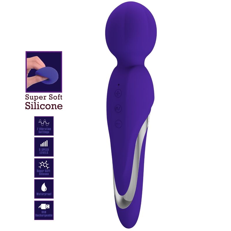 PRETTY LOVE - WALTER VIBRADOR WAND VIOLETA 8 PRETTY LOVE - WALTER VIBRADOR WAND VIOLETA - Imagen 8