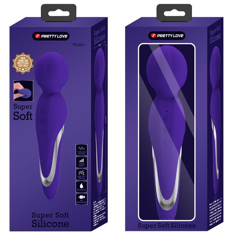 PRETTY LOVE - WALTER VIBRADOR WAND VIOLETA 4 PRETTY LOVE - WALTER VIBRADOR WAND VIOLETA - Imagen 4
