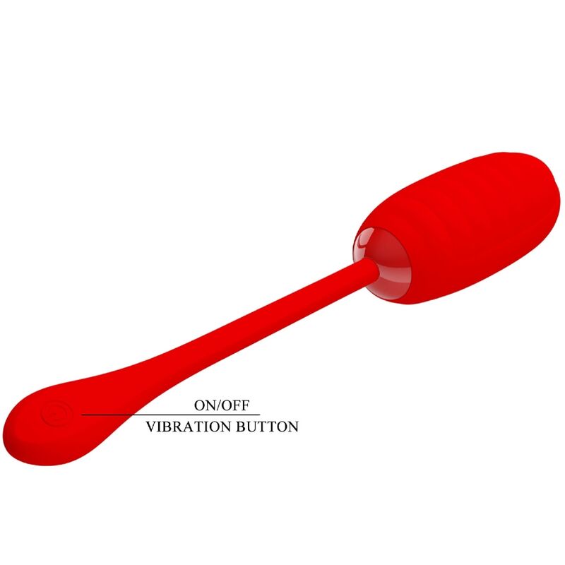 PRETTY LOVE - KIRK HUEVO VIBRADOR RECARGABLE ROJO 8 PRETTY LOVE - KIRK HUEVO VIBRADOR RECARGABLE ROJO - Imagen 8