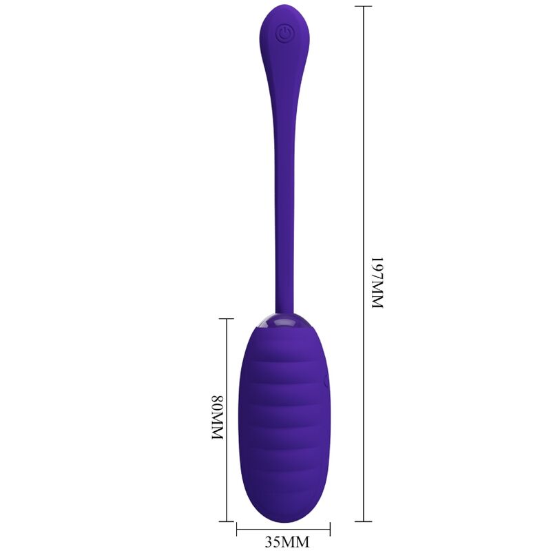 PRETTY LOVE - KIRK HUEVO VIBRADOR RECARGABLE LILA 3 PRETTY LOVE - KIRK HUEVO VIBRADOR RECARGABLE LILA - Imagen 3