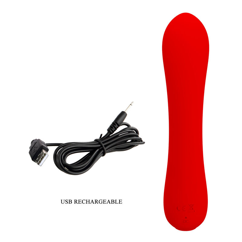 PRETTY LOVE - PRESCOTT VIBRADOR RECARGABLE ROJO 7 PRETTY LOVE - PRESCOTT VIBRADOR RECARGABLE ROJO - Imagen 7