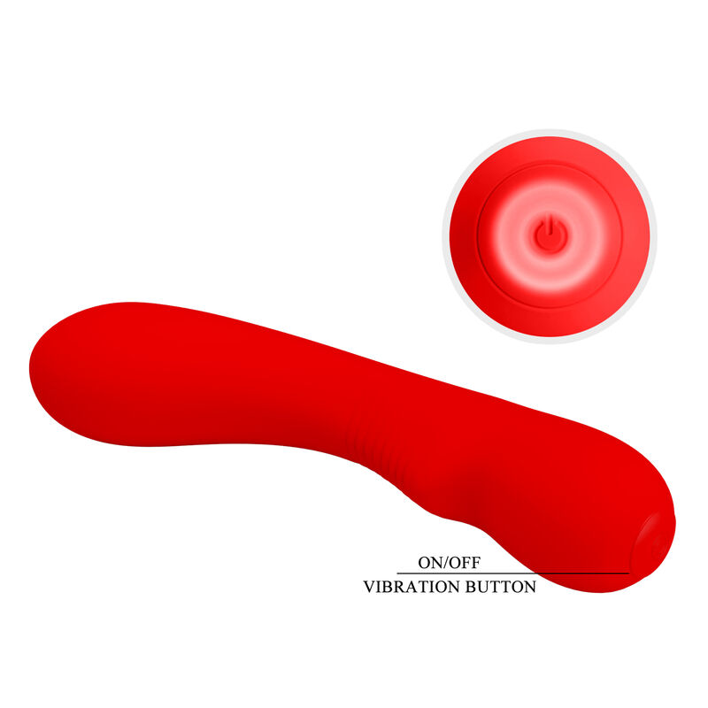 PRETTY LOVE - PRESCOTT VIBRADOR RECARGABLE ROJO 2 PRETTY LOVE - PRESCOTT VIBRADOR RECARGABLE ROJO - Imagen 2