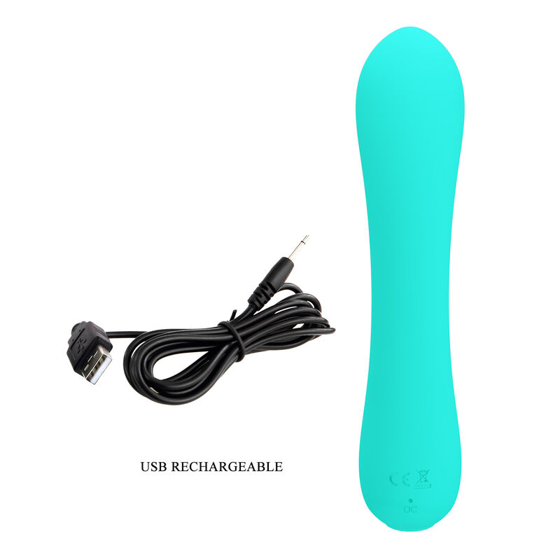 PRETTY LOVE - PRESCOTT VIBRADOR RECARGABLE VERDE AGUA 8 PRETTY LOVE - PRESCOTT VIBRADOR RECARGABLE VERDE AGUA - Imagen 8