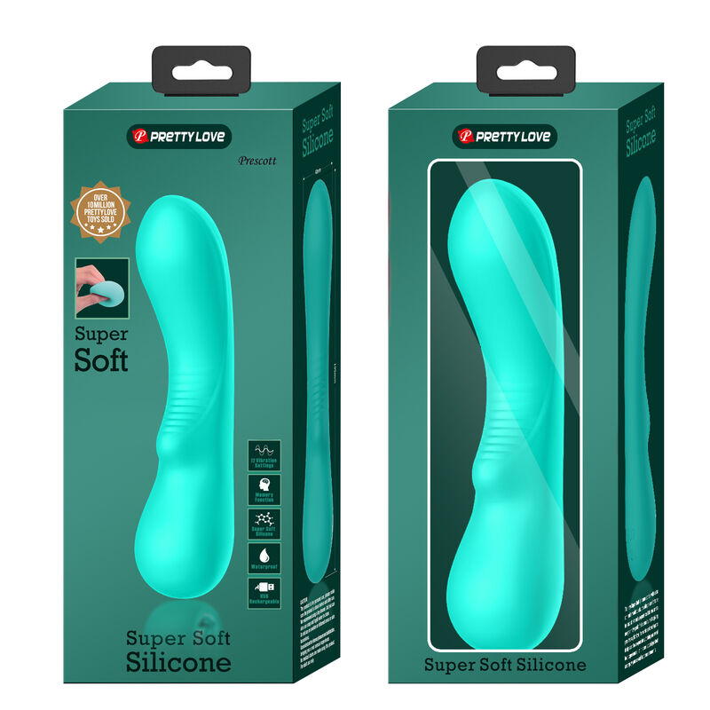 PRETTY LOVE - PRESCOTT VIBRADOR RECARGABLE VERDE AGUA 9 PRETTY LOVE - PRESCOTT VIBRADOR RECARGABLE VERDE AGUA - Imagen 9