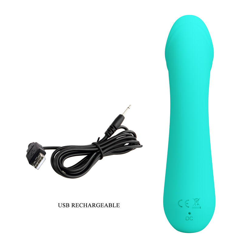 PRETTY LOVE - CETUS VIBRADOR RECARGABLE VERDE AGUA 8 PRETTY LOVE - CETUS VIBRADOR RECARGABLE VERDE AGUA - Imagen 8
