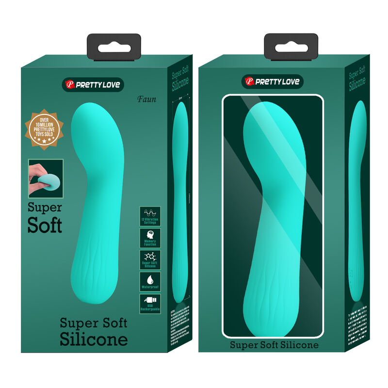 PRETTY LOVE - FAUN VIBRADOR RECARGABLE VERDE AGUA 9 PRETTY LOVE - FAUN VIBRADOR RECARGABLE VERDE AGUA - Imagen 9