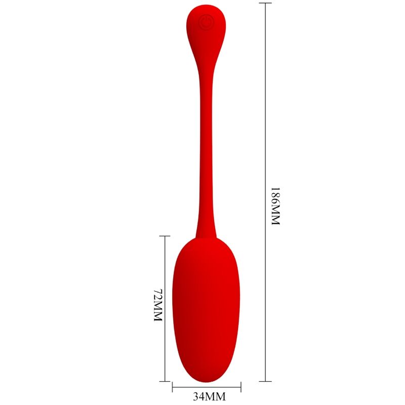 PRETTY LOVE - KNUCKER HUEVO VIBRADOR RECARGABLE ROJO 7 PRETTY LOVE - KNUCKER HUEVO VIBRADOR RECARGABLE ROJO - Imagen 7