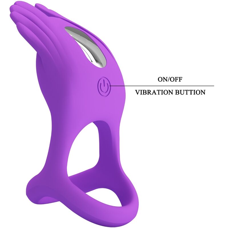 PRETTY LOVE - SILAS ANILLO VIBRADOR 7 VIBRACIONES SILICONA LILA 7 PRETTY LOVE - SILAS ANILLO VIBRADOR 7 VIBRACIONES SILICONA LILA - Imagen 7