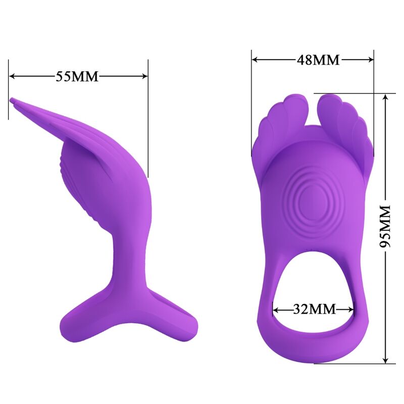 PRETTY LOVE - SILAS ANILLO VIBRADOR 7 VIBRACIONES SILICONA LILA 5 PRETTY LOVE - SILAS ANILLO VIBRADOR 7 VIBRACIONES SILICONA LILA - Imagen 5
