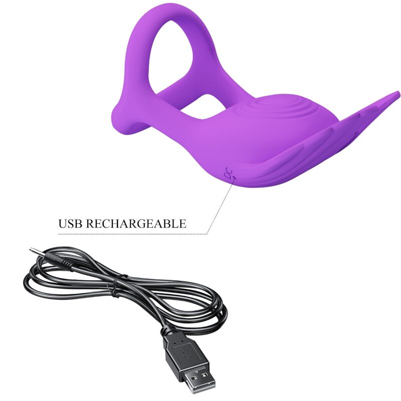 PRETTY LOVE - SILAS ANILLO VIBRADOR 7 VIBRACIONES SILICONA LILA 3 PRETTY LOVE - SILAS ANILLO VIBRADOR 7 VIBRACIONES SILICONA LILA - Imagen 3