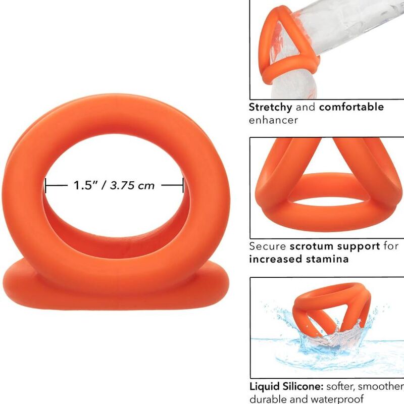 CALEXOTICS - ALPHA TRIPLE ANILLO NARANJA 3 CALEXOTICS - ALPHA TRIPLE ANILLO NARANJA - Imagen 3