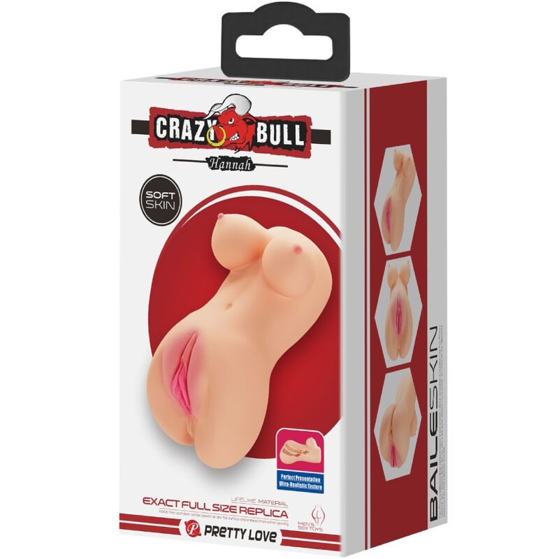 CRAZY BULL - VAGINA Y ANO REALÍSTICOS VIBRADOR HANNAH 4 CRAZY BULL - VAGINA Y ANO REALÍSTICOS VIBRADOR HANNAH - Imagen 4