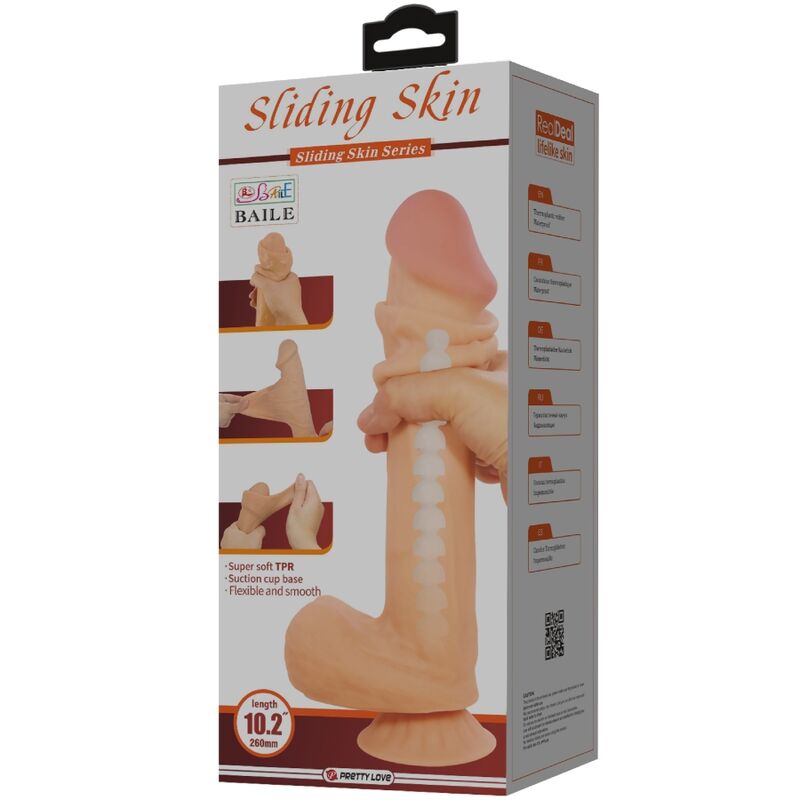 PRETTY LOVE - SLIDING SKIN SERIES DILDO REALÍSTICO CON VENTOSA PIEL DESLIZANTE 26 CM 5 PRETTY LOVE - SLIDING SKIN SERIES DILDO REALÍSTICO CON VENTOSA PIEL DESLIZANTE 26 CM - Imagen 5