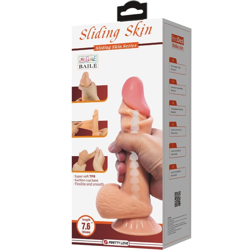 PRETTY LOVE - SLIDING SKIN SERIES DILDO REALÍSTICO CON VENTOSA PIEL DESLIZANTE 19.4 CM 7 PRETTY LOVE - SLIDING SKIN SERIES DILDO REALÍSTICO CON VENTOSA PIEL DESLIZANTE 19.4 CM - Imagen 7