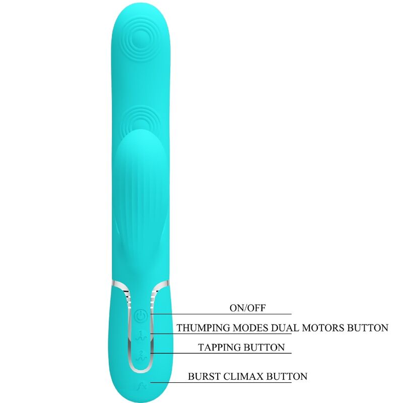 PRETTY LOVE - PERLITA VIBRADOR PUNTO G 3 EN 1 MULTIFUNCIÓN VERDE AGUA 10 PRETTY LOVE - PERLITA VIBRADOR PUNTO G 3 EN 1 MULTIFUNCIÓN VERDE AGUA - Imagen 10