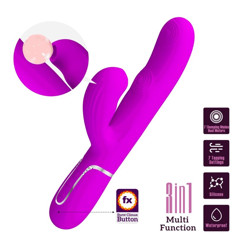 PRETTY LOVE - PERLITA VIBRADOR PUNTO G 3 EN 1 MULTIFUNCIÓN VIOETA 6 PRETTY LOVE - PERLITA VIBRADOR PUNTO G 3 EN 1 MULTIFUNCIÓN VIOETA - Imagen 6