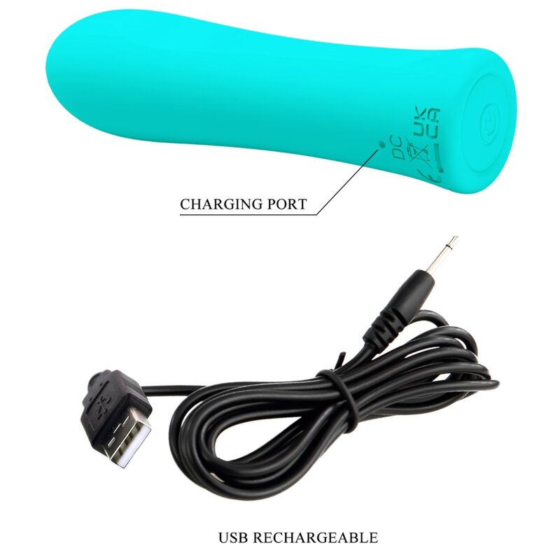 PRETTY LOVE - ALFREDA VIBRADOR SUPER POWER VERDE AGUA 4 PRETTY LOVE - ALFREDA VIBRADOR SUPER POWER VERDE AGUA - Imagen 4